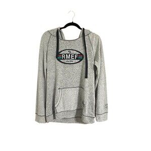 Camp David Hooded Sweatshirt Moose RMEF  Size L Sweetwear Skater Hipster